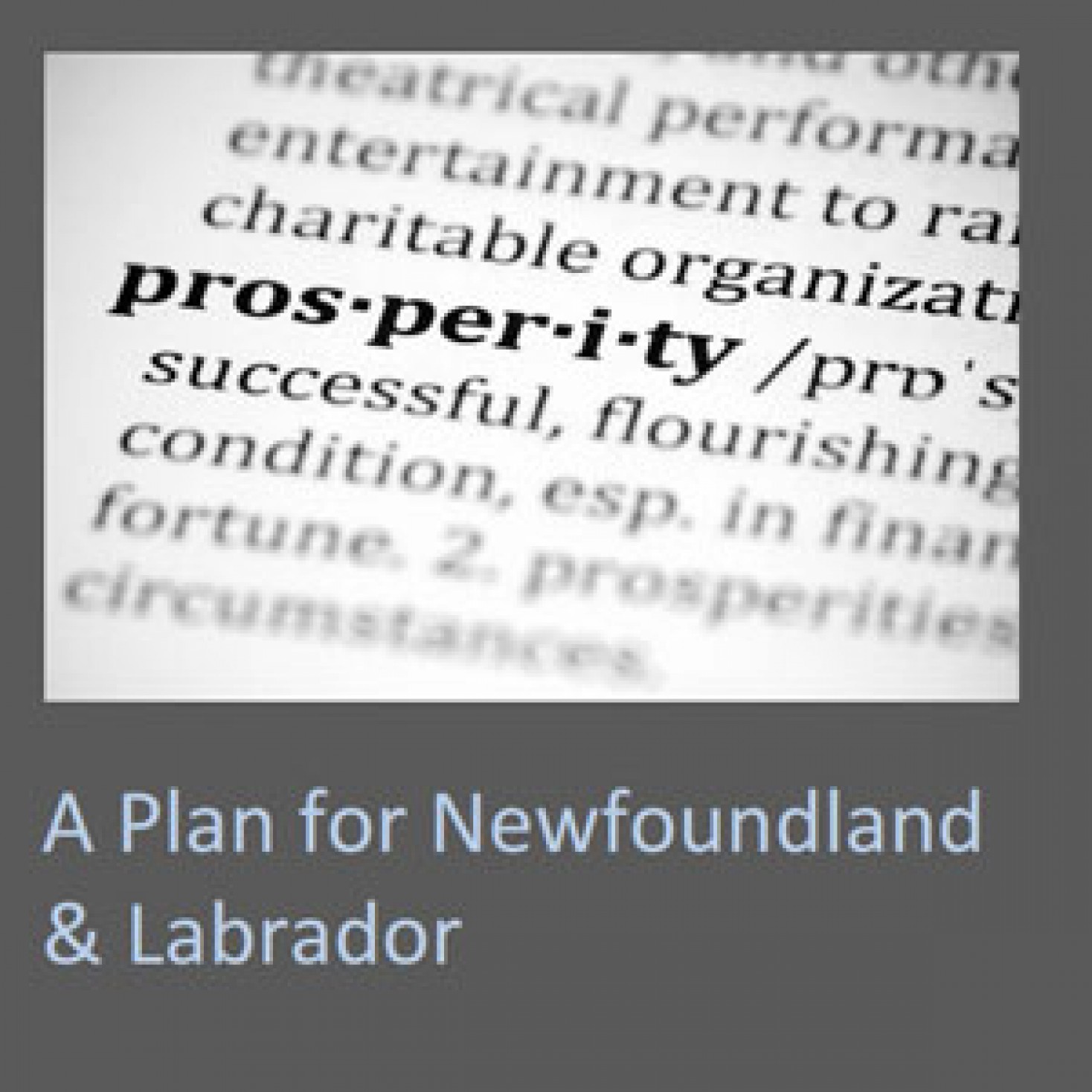 A Plan for Newfoundland & Labrador – 2015 Position on Provincial Budget Priorities