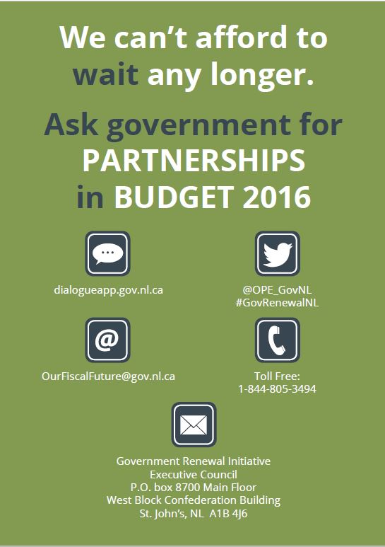 Dialogue App - Tell Govt you want Partnerships