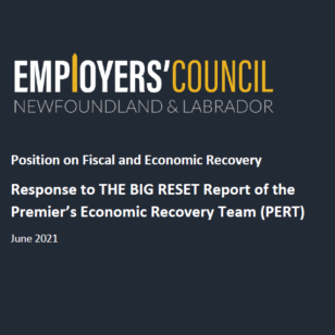 Response to THE BIG RESET Report of the Premier’s Economic Recovery Team (PERT)